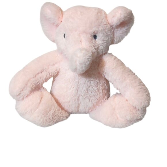 2021 Cloud Island Pink Elephant Hook Loop Paws Stuffed Plush Toy 13" - Picture 1 of 7